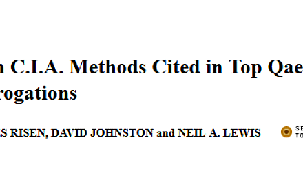 ‘Harsh Methods’ Aren’t Torture, Says the New York Times
