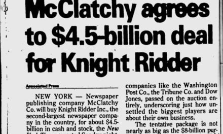 ‘Wall Street Does Not Like Newspapers’