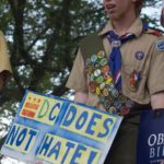 Boy Scout Eric Klein at DC rally (cc photo: mar is sea Y)