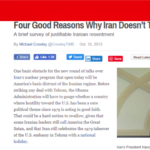 Time: Four Good Reasons Why Iran Doesn't Trust America