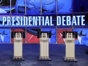 Debate podiums, 2011