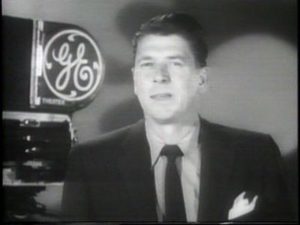 GE spokesperson Ronald Reagan