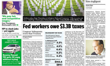 Federal Workers Good at Paying Taxes, USA Today Expose Conceals