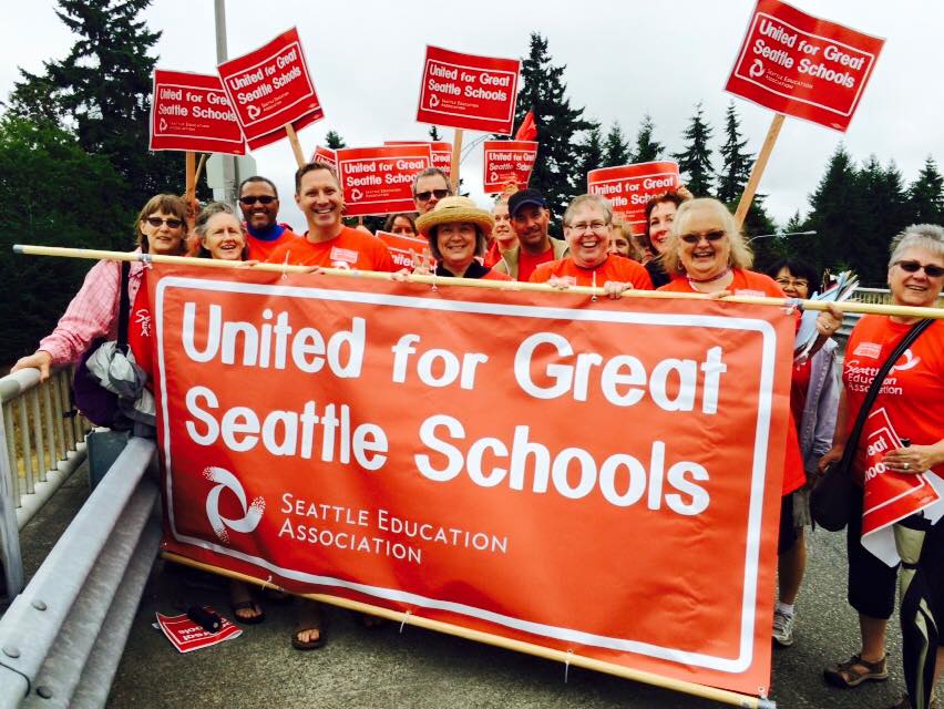 Seattle Education Association banner (photo: Seattle Education 2010)