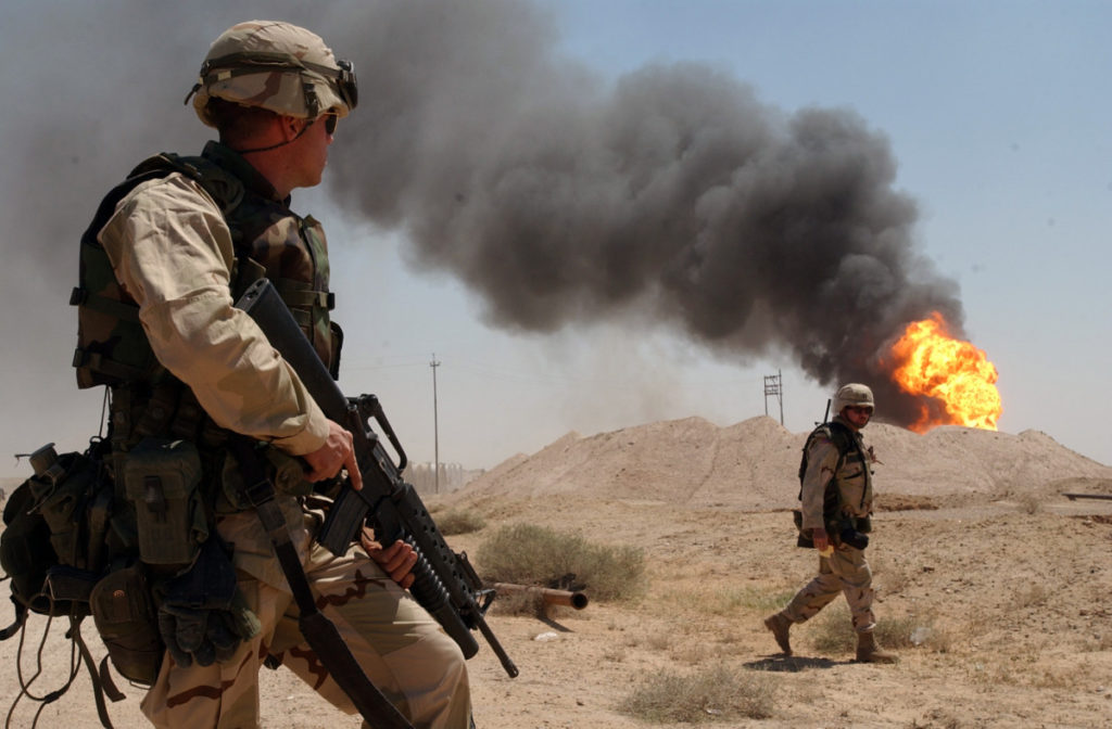 Iraq invasion (photo: Arlo K. Abrahamson/US Navy)