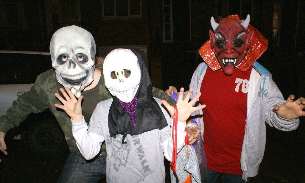 Halloween masks (cc photo: Bridget McKenzie)