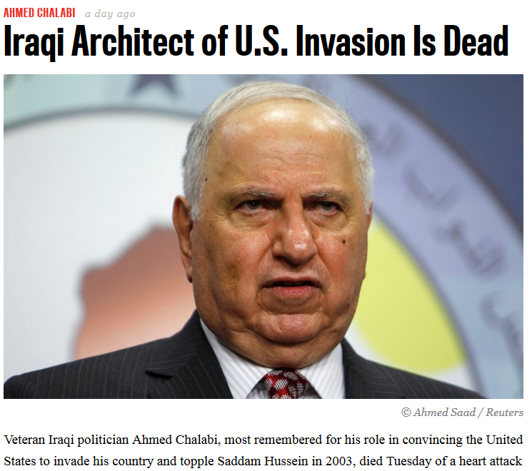 Daily Beast: Ahmad Chalabi obituary