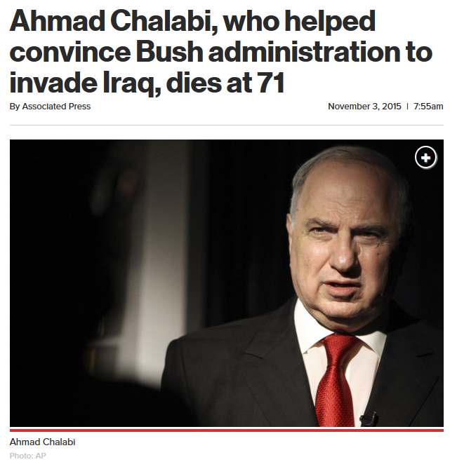 New York Post: Chalabi obituary