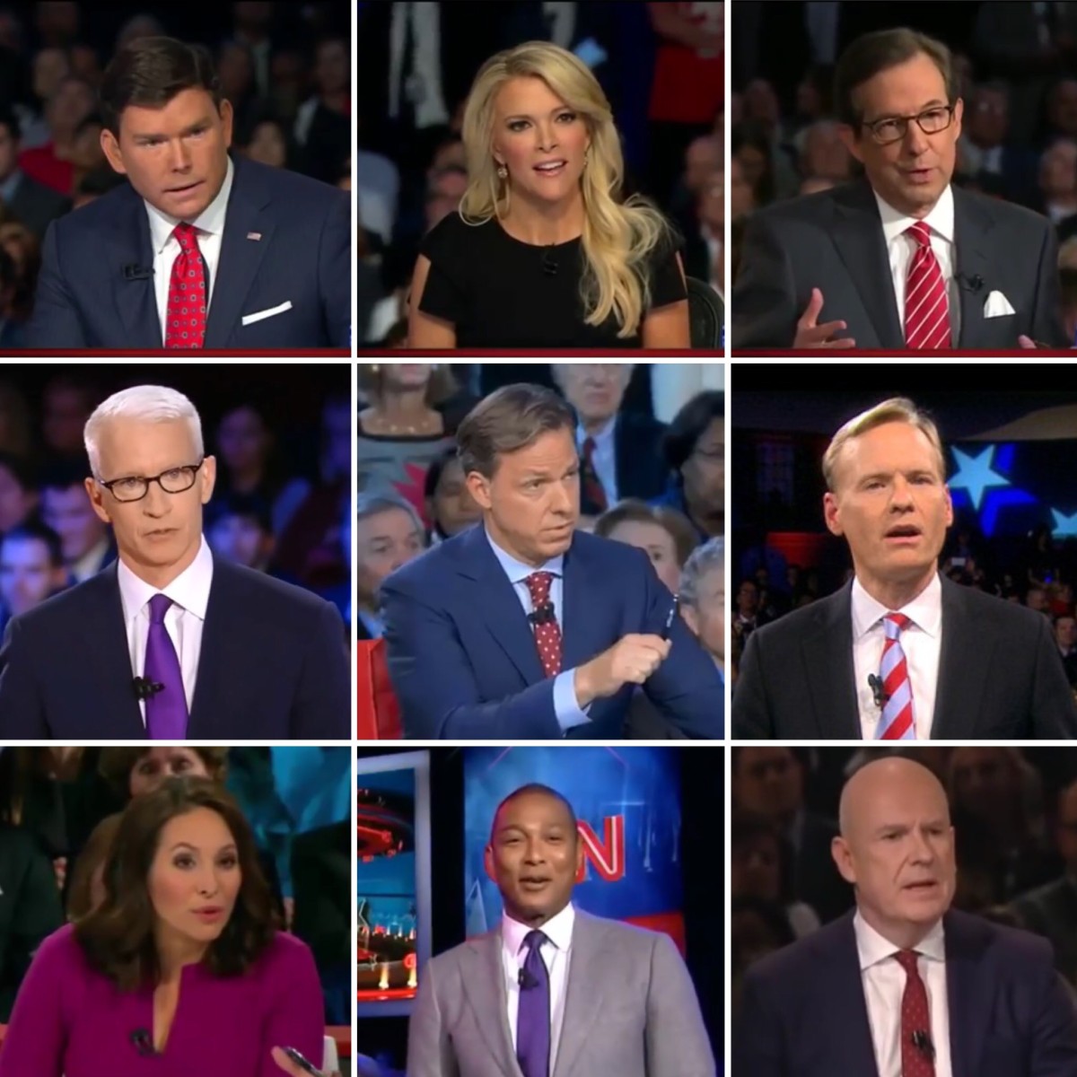 Moderators at the presidential primary debates