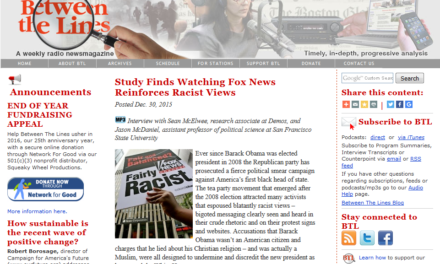 Interviews With Authors of FAIR’s Study on Fox News and Racism