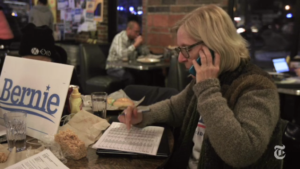 New York Times: Bernie Sanders volunteer in Iowa