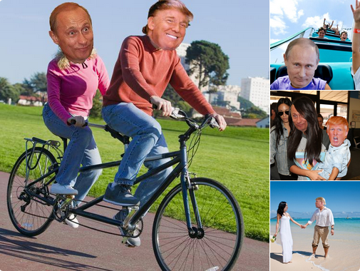 From BuzzFeed: 11 Super Cute Photos of Donald Trump and Vladimir Putin as BFFs