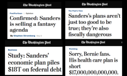 Washington Post Squeezes Four Anti-Sanders Stories Out of One Tax Study Over Seven Hours