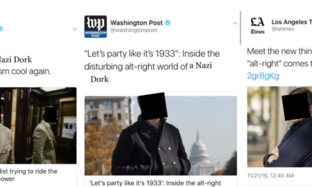 Hey Media, We Don’t Need Another Glossy Profile on That Nazi Dork