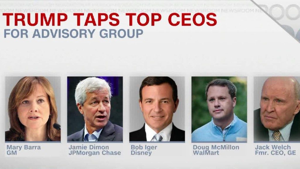 CNN: Trump Taps Top CEOs