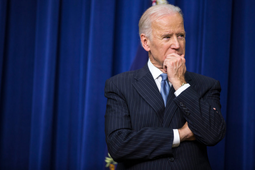 Joe Biden muses in the New York Times (photo: Al Drago)