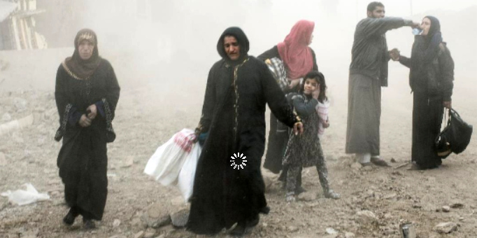 Civilians fleeing Mosul (photo: Magnum/Amnesty)