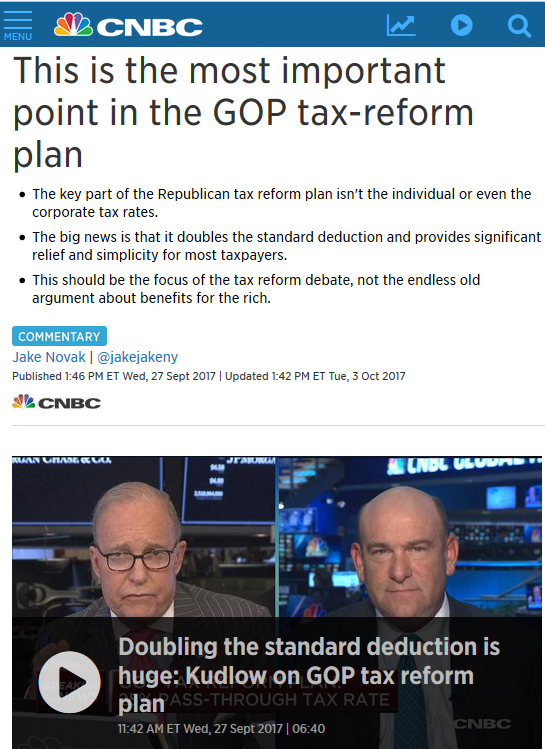 CNBC: This is the most important point in the GOP tax-reform plan