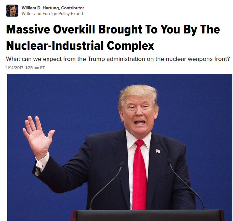 Huffington Post: Massive Overkill Brought To You By The Nuclear-Industrial Complex