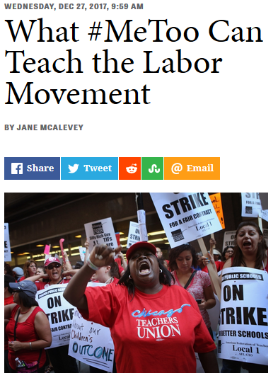 In These Times: What #MeToo Can Teach the Labor Movement