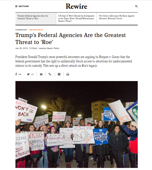 Rewire: Trump’s Federal Agencies Are the Greatest Threat to ‘Roe’