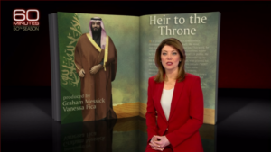 60 Minutes' Nora O'Donnell Presents an interview with Saudi ruler Mohammed bin Salman
