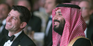 Paul Ryan and Muhammad bin Salman (photo: Bandar Al-Jaloud/AFP)
