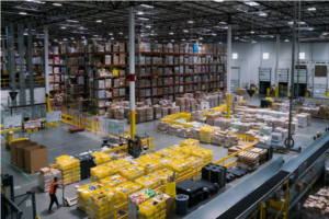 NPR photo of Amazon warehouse