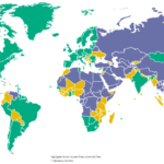 Freedom House's map of "Freedom in the World"