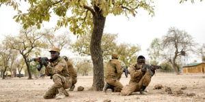 New York Times depiction of Burkina Faso soldiers.