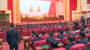Image from CNN report on "executed" North Korean official attending a party conference.