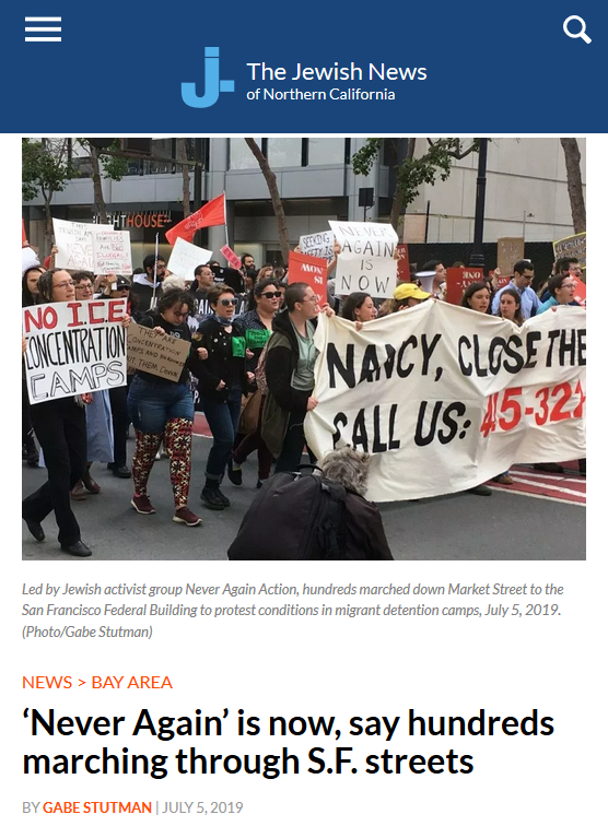 Jewish News: ‘Never Again’ is now, say hundreds marching through S.F. streets