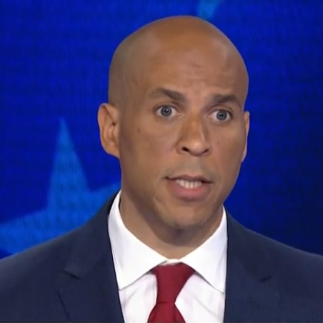 Cory Booker in the first Democratic debate