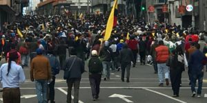 Ecuador Protest March (photo: Voice of America)
