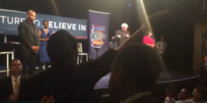 Bernie Sanders confronted by an antisemitic "community activist."