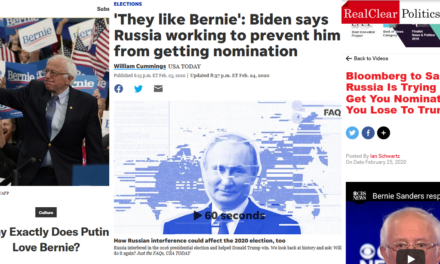 Media Stoop to ‘Russian Assistance’ to Explain Sanders’ Rise