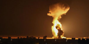 Israeli bombing of Gaza (photo: Said Khatib/AFP)