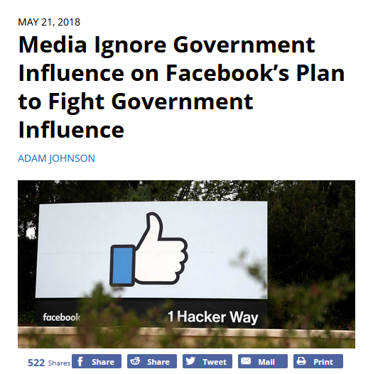FAIR: Media Ignore Government Influence on Facebook’s Plan to Fight Government Influence
