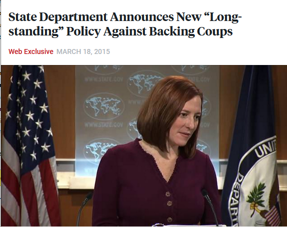 Democracy Now!: State Department Announces New “Long-standing” Policy Against Backing Coups