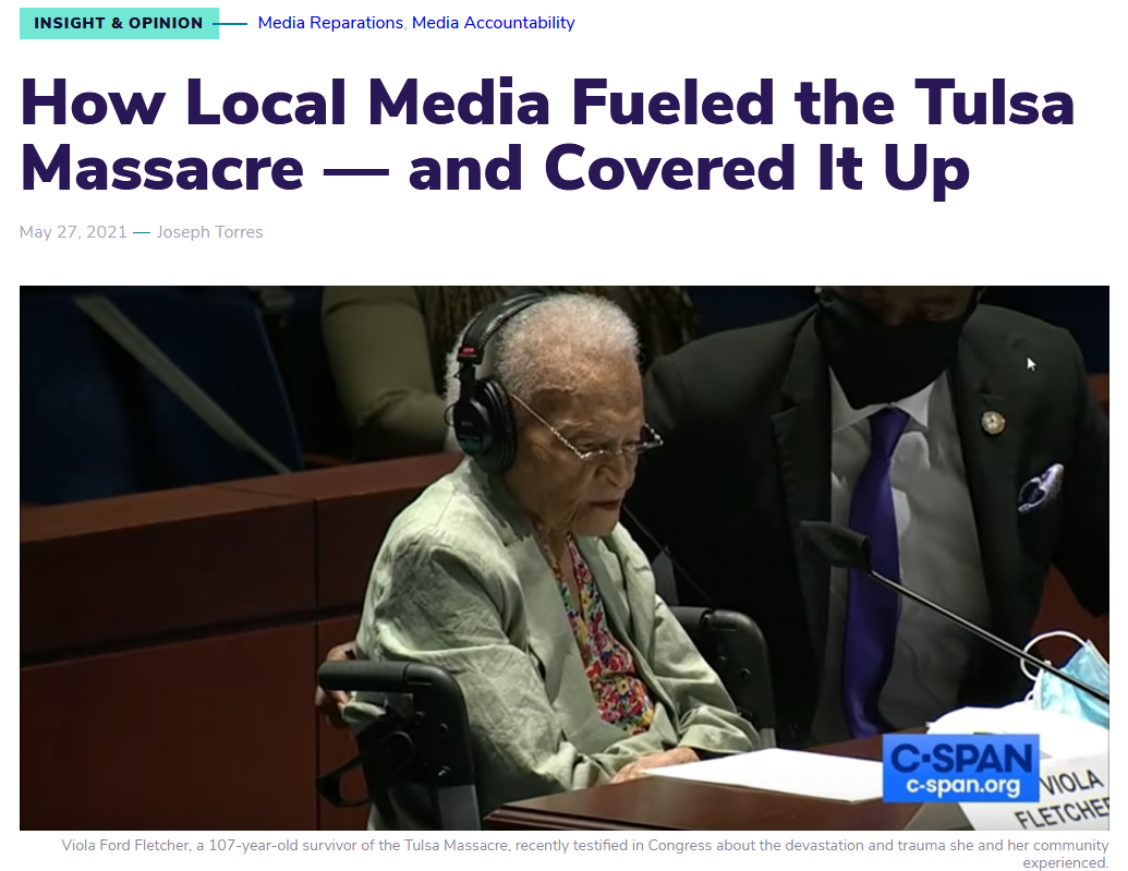 Free Press: How Local Media Fueled the Tulsa Massacre — and Covered It Up