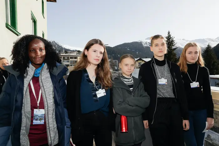 Youth activists from the Fridays for Future movement.