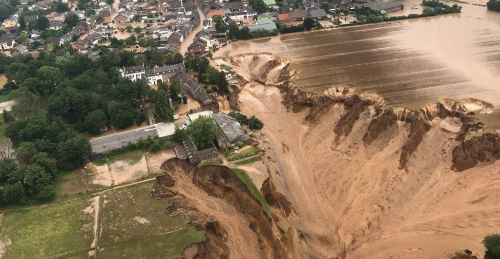 NPR depiction of flooding in Germany