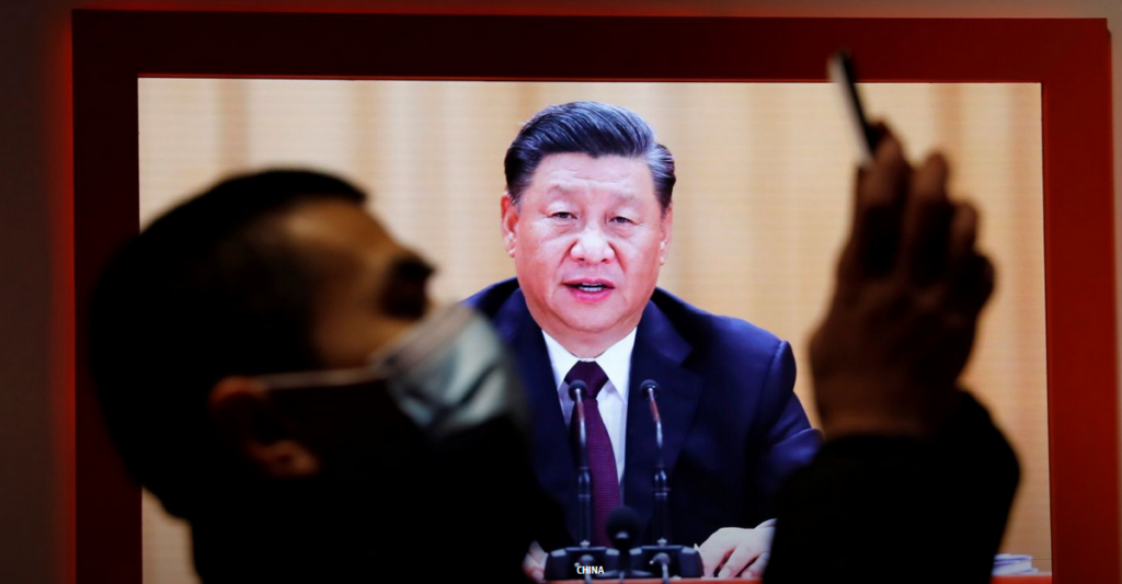 Wall Street Journal depiction of Xi Jinping and smartphone user