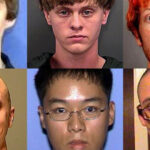 Depictions by JSTOR Daily of mass shooters.