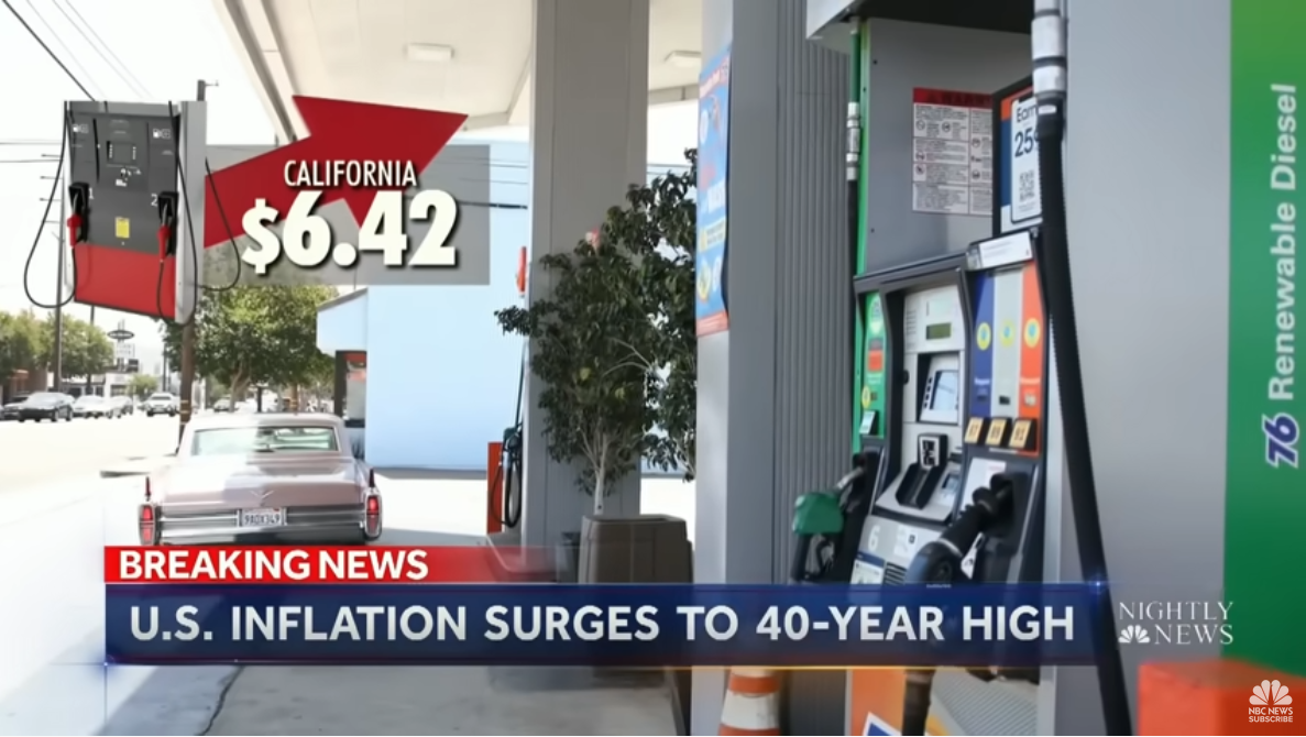 NBC: Inflation Surges to 40-Year High
