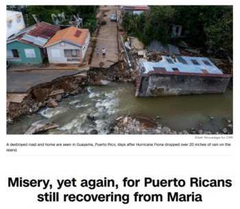 CNN: Misery, yet again, for Puerto Ricans still recovering from Maria 