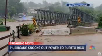 NBC: Hurricane knocks out power to Puerto Rico.