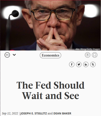 Project Syndicate: The Fed Should Wait and See