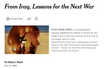 NYT: From Iraq, Lessons for the Next War