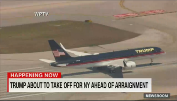 CNN: Trump About to Take Off for NY Ahead of Arraignment